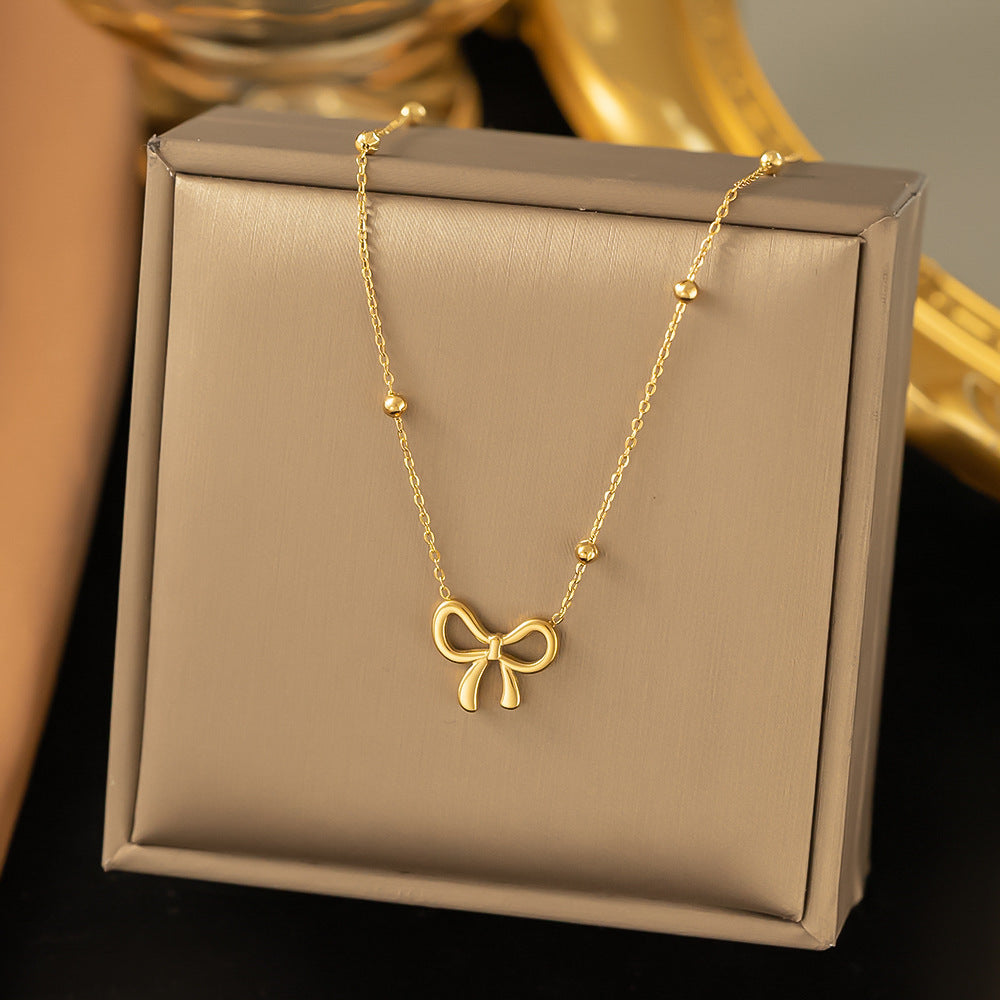 Knot Shape Ball Stainless Steel Necklace – Elegant Jewellery, Stylish Accessory