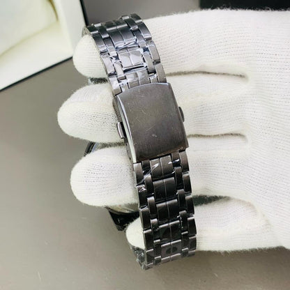 Black Stainless Steel Magnetic Ball Watch Providing Modern Design Everyday Style Support - With Box