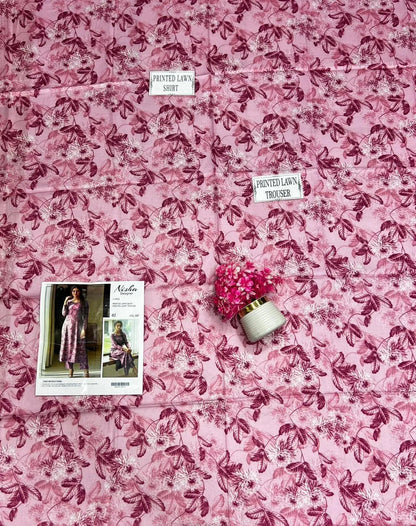 2 Pcs Women's Unstitched Printed Suit