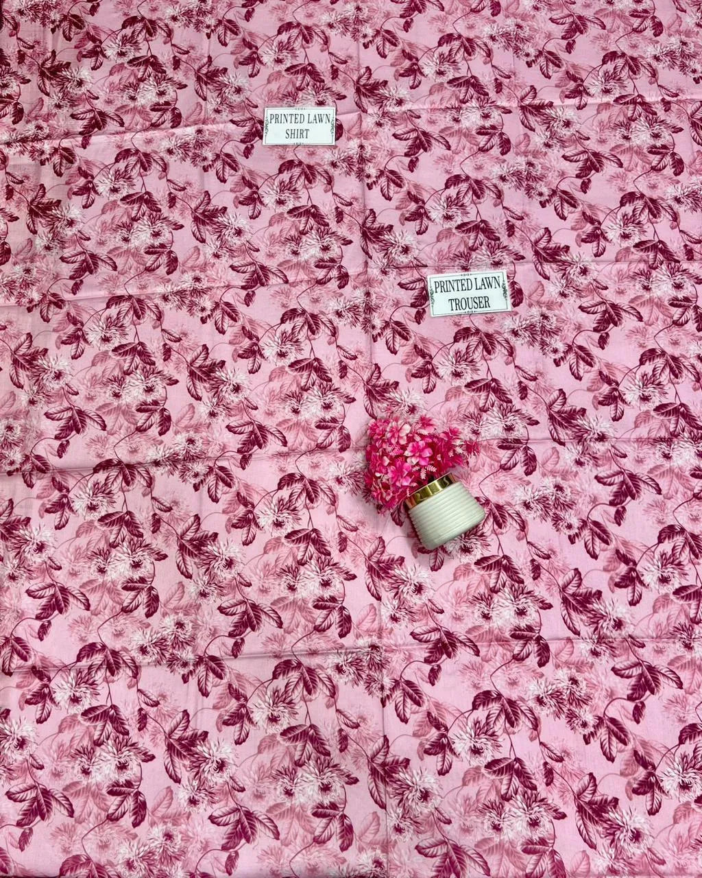 2 Pcs Women's Unstitched Printed Suit