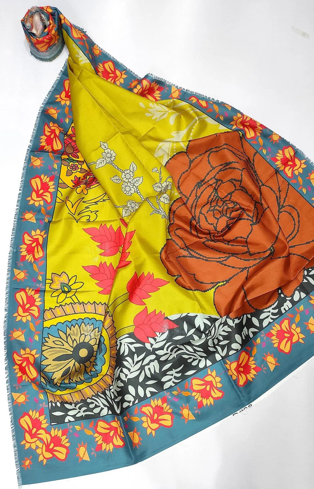 3 Pcs Women's Unstitched Embroidered Suit